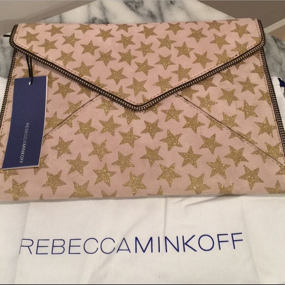 Rebecca Minkoff Handbags - NWT Rebecca Minkoff 'Leo' Suede Clutch